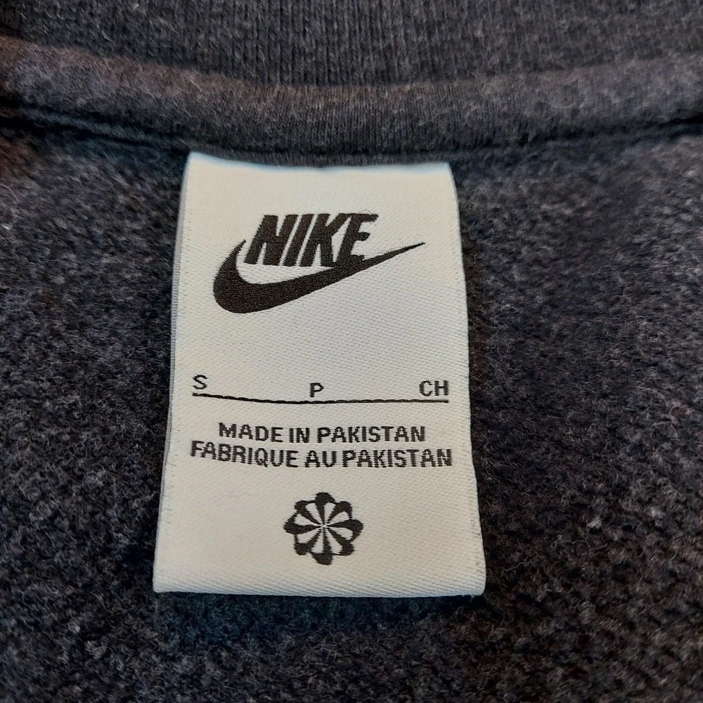 Nike Sportswear Revival Crewneck Men Small Dark Gray Speckled DR9159-010